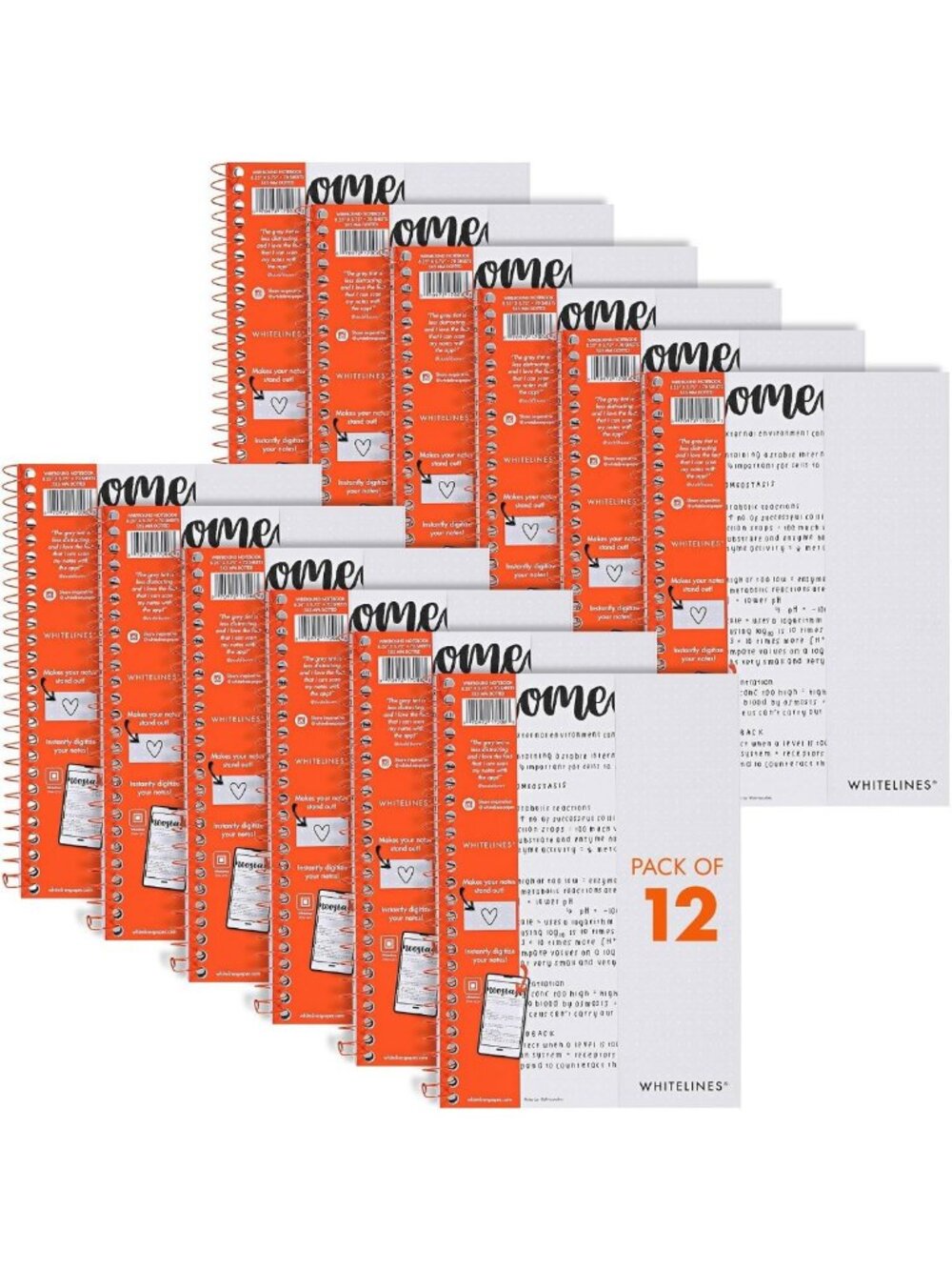 Spiral Bound Dot Grid Journal Notebook - Premium Gray Paper, 70 Sheets